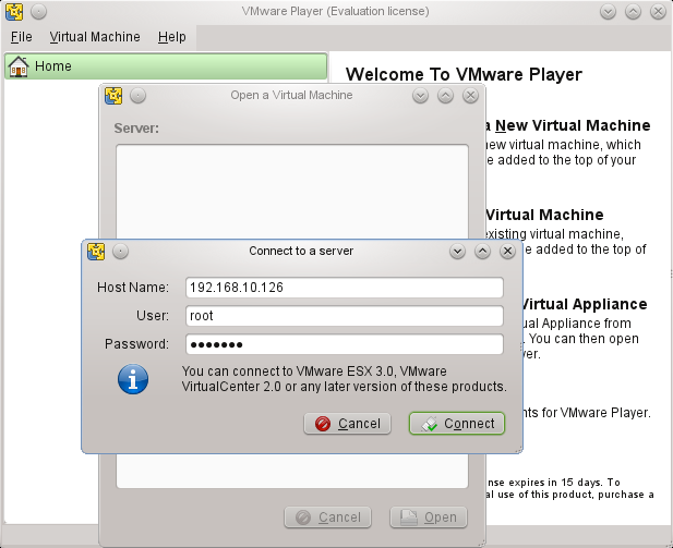 Mac os x vmware player